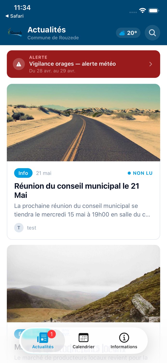 Application Rouzède, version bleue
